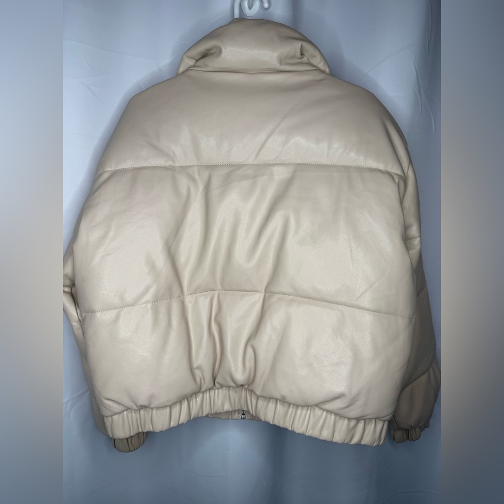 Abercrombie & Fitch CINCHED CUFF MINI PUFF - Winter Jacket beige size M - Picture 10 of 14